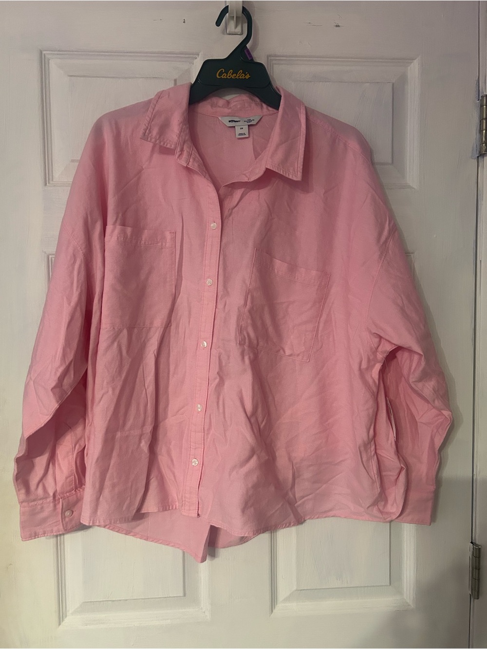 Old Navy Pink Women's Button-Down Shirt